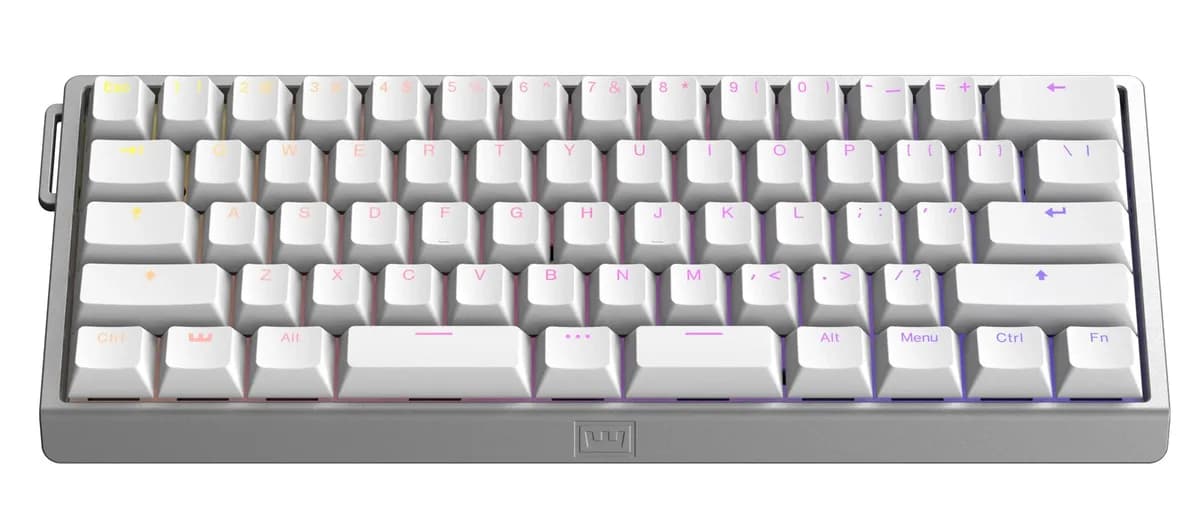 Wooting 60 HE V2 Silver Aluminium, SPLIT