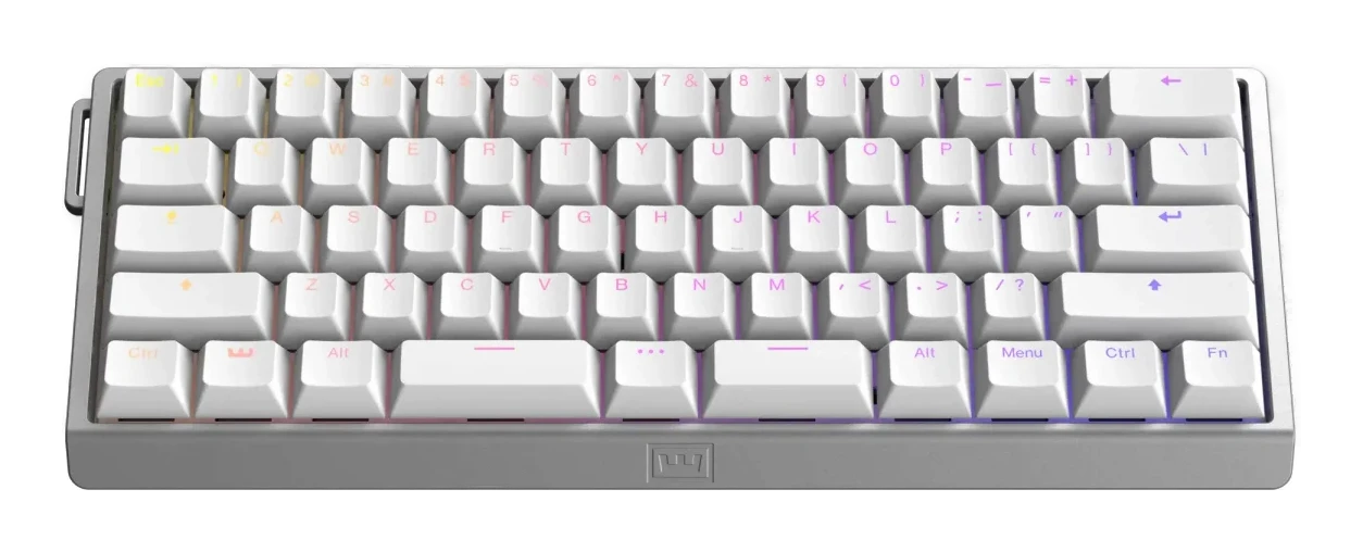Wooting 60 HE V2 Silver Aluminium, SPLIT